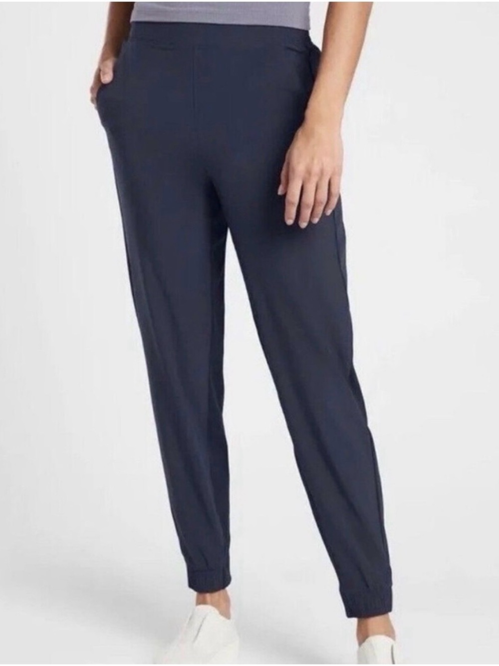 Athleta Brooklyn Mid-Rise Joggers Navy 4